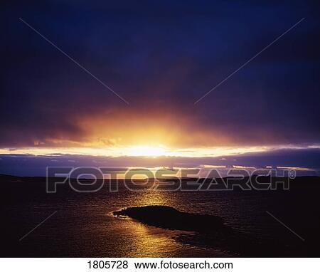 Sunset, Roaring Water Bay, Baltimore, West Cork, Ireland View Large Photo Image Stock Photo - Sunset, Roaring Water Bay, Baltimore, West Cork, Ireland. Fotosearch