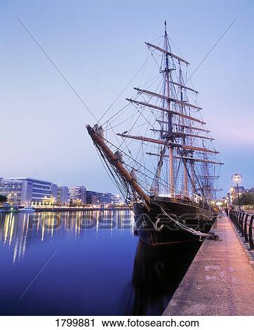 Tall Ship & IFSC, Sir John Rogerson's Quay, Dublin, Ireland View Large Photo Image Stock Image - Tall Ship & IFSC, Sir John Rogerson's Quay, Dublin, Ireland. Fotosearch
