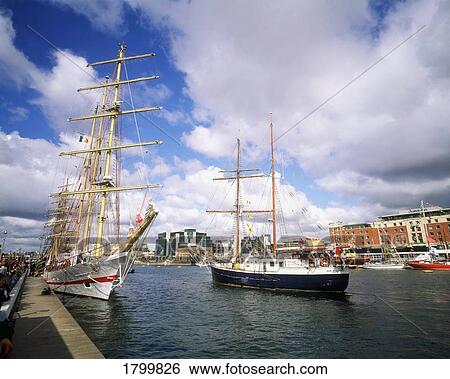 Stock Photograph - Tall Ships Festival, River Liffey, Dublin, Ireland. Fotosearch