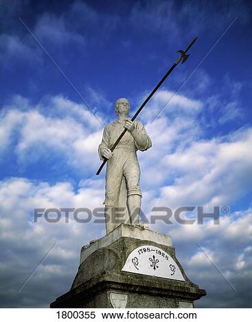 Stock Photography - The Pikeman statue in Ballinamuck, County Longford, Ireland. Fotosearch