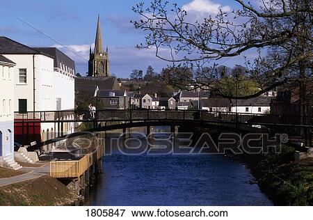 Stock Photo - The Town of Antrim, Ireland. Fotosearch