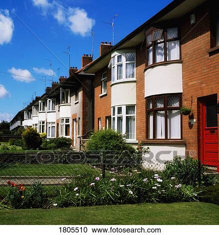 Urban Housing, Terraced Housing, Ireland View Large Photo Image Stock Image - Urban Housing, Terraced Housing, Ireland. Fotosearch