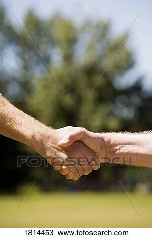 Stock Image - A firm handshake. Fotosearch