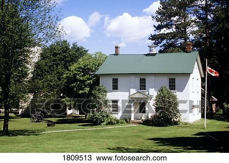 Stock Image - Brome County Museum, Knowlton, Quebec, Canada. Fotosearch