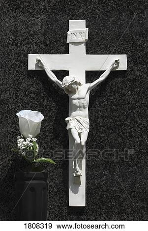 Carving of Christ on the cross View Large Photo Image Stock Photo - Carving of Christ on the cross. Fotosearch