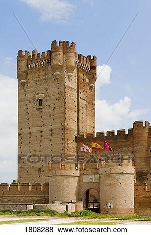 Stock Photo - Castillo de la Mota, Medina del Campo, Castilla y León, Spain . Fotosearch