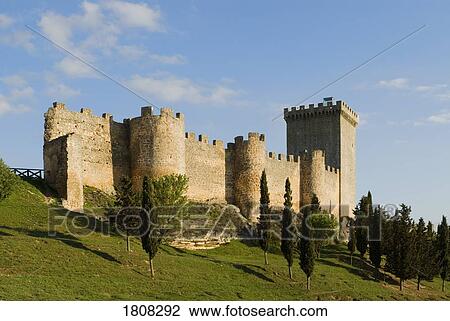 Stock Image - Castillo de Peñaranda de Duero, Burgos, Castilla y León, Spain . Fotosearch