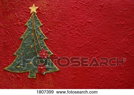 Christmas tree with red background View Large Photo Image Stock Photo - Christmas tree with red background. Fotosearch