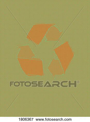 Stock Photo - Detail of recycle symbol. Fotosearch