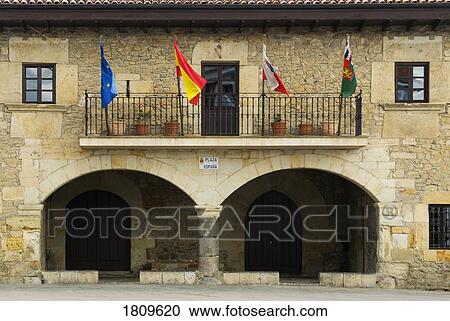 Escalante Town Hall, Cantabria, Spain View Large Photo Image Stock Image - Escalante Town Hall, Cantabria, Spain . Fotosearch