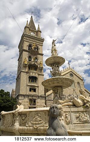 Fountain of Orion, Messina, Sicily, Italy View Large Photo Image Stock Photo - Fountain of Orion, Messina, Sicily, Italy. Fotosearch