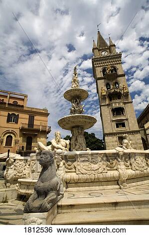Fountain of Orion, Messina, Sicily, Italy View Large Photo Image Stock Photograph - Fountain of Orion, Messina, Sicily, Italy. Fotosearch