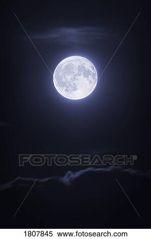 Full moon with clouds at night View Large Photo Image Stock Photography - Full moon with clouds at night . Fotosearch