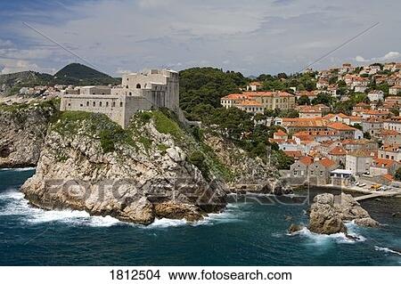 Lovrijenac Fortress, City of Dubrovnik, Croatia View Large Photo Image Picture - Lovrijenac Fortress, City of Dubrovnik, Croatia . Fotosearch