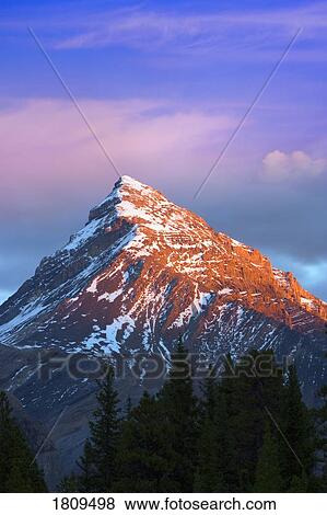 Mountain summit, Mount Chephren, Banff National Park, Alberta, Canada View Large Photo Image Stock Photo - Mountain summit, Mount Chephren, Banff National Park, Alberta, Canada. Fotosearch