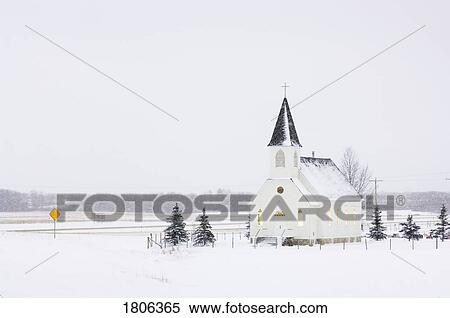 Old fashioned steeple church in winter View Large Photo Image Stock Photography - Old fashioned steeple church in winter . Fotosearch