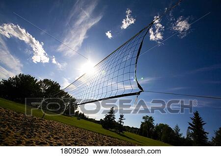 Outdoor volleyball net View Large Photo Image Stock Image - Outdoor volleyball net. Fotosearch
