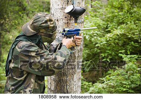 Paintball View Large Photo Image Stock Photo - Paintball. Fotosearch