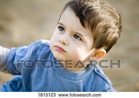 Stock Image - Portrait of a boy. Fotosearch
