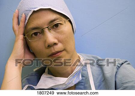 Portrait of a surgeon View Large Photo Image Stock Photo - Portrait of a surgeon. Fotosearch