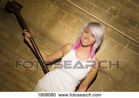 Stock Image - Portrait of a woman. Fotosearch