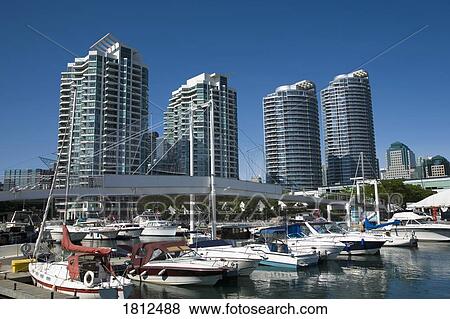 Toronto harbour-front skyline, Toronto, Ontario, Canada View Large Photo Image Stock Photo - Toronto harbour-front skyline, Toronto, Ontario, Canada. Fotosearch