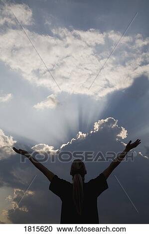 Stock Image - A woman in awe. Fotosearch