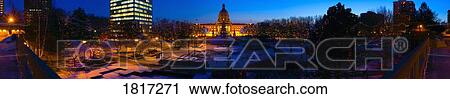 Stock Image - Alberta Legislature, Edmonton, Alberta. Fotosearch