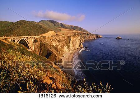 Big Sur coastline, California, USA View Large Photo Image Stock Photograph - Big Sur coastline, California, USA. Fotosearch
