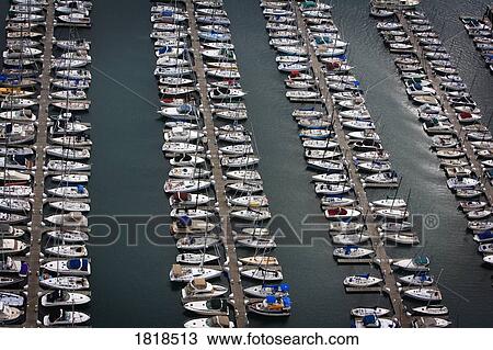Boats parked in a marina, Chicago, Illinois, USA View Large Photo Image Stock Image - Boats parked in a marina, Chicago, Illinois, USA. Fotosearch