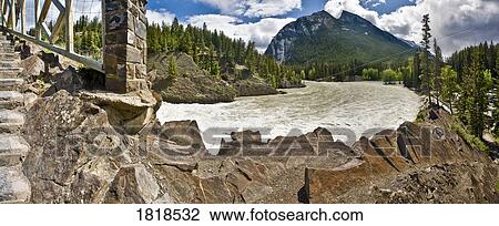 Bow River, Banff, Alberta, Canada View Large Photo Image Stock Image - Bow River, Banff, Alberta, Canada. Fotosearch