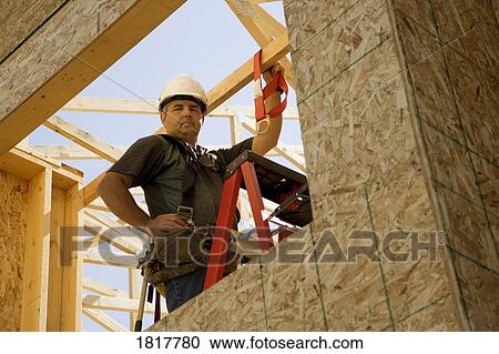 Stock Image - Construction worker. Fotosearch
