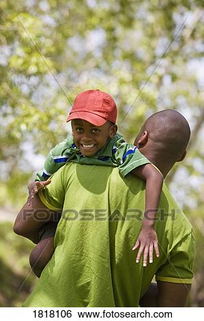 Stock Photograph - Father and son. Fotosearch