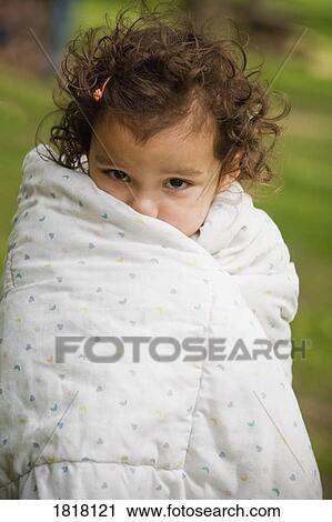 Girl and blanket View Large Photo Image Stock Image - Girl and blanket. Fotosearch