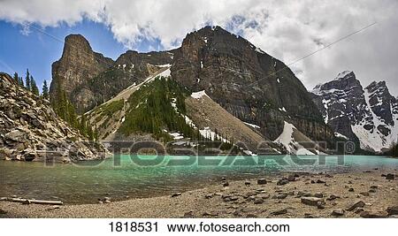 Stock Image - Glacial lake. Fotosearch