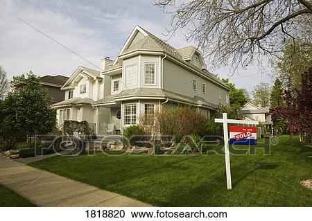 Stock Image - House for sale. Fotosearch