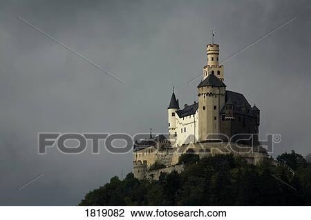 Stock Image - Marksburg castle, Germany. Fotosearch