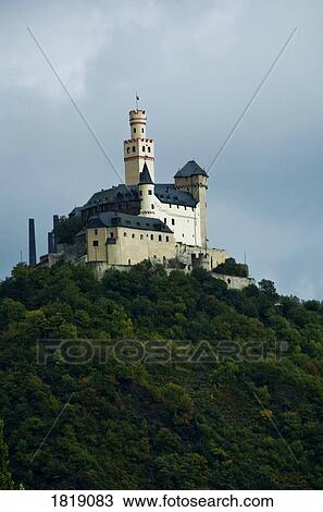 Marksburg castle, Germany View Large Photo Image Stock Image - Marksburg castle, Germany. Fotosearch