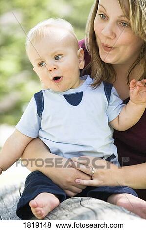 Stock Photo - Mother and son. Fotosearch