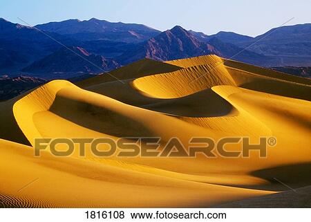 Stock Photo - Sand dunes, Death Valley National Park, California, USA. Fotosearch