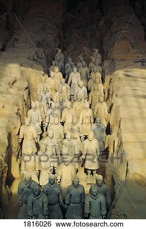 Terracotta Warriors, Xian, Shaanxi province, China View Large Photo Image Stock Photograph - Terracotta Warriors, Xian, Shaanxi province, China. Fotosearch