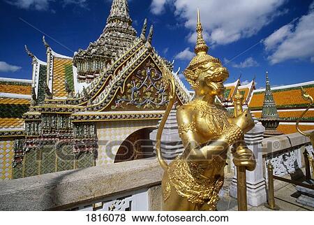 The Grand Palace in Bangkok, Thailand View Large Photo Image Stock Photo - The Grand Palace in Bangkok, Thailand . Fotosearch