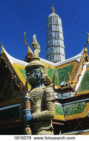 The Grand Palace in Bangkok, Thailand View Large Photo Image Stock Photo - The Grand Palace in Bangkok, Thailand . Fotosearch