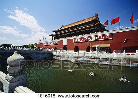 Tiananmen Gate, Beijing, China View Large Photo Image Stock Photo - Tiananmen Gate, Beijing, China. Fotosearch