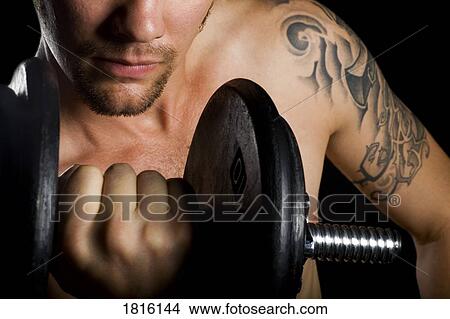 Picture - Weightlifting. Fotosearch