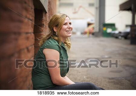 Woman smiling View Large Photo Image Stock Photography - Woman smiling. Fotosearch