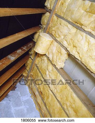 Stock Photography - Attic Insulation. Fotosearch