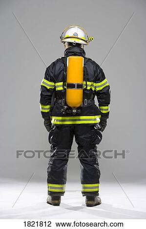Backside of a firefighter View Large Photo Image Stock Image - Backside of a firefighter. Fotosearch