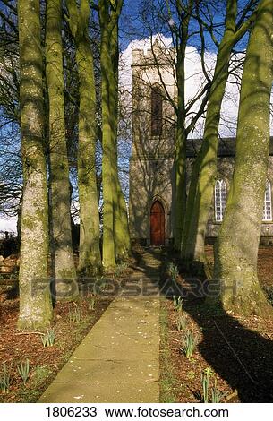 Stock Image - Ballymarlow Church, Ballymena, County Antrim, Northern Ireland. Fotosearch