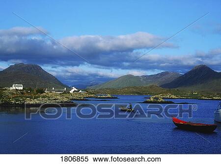 Stock Photography - Ballynakill Harbour near Letterfrack, Connemara, Co Galway, Ireland. Fotosearch